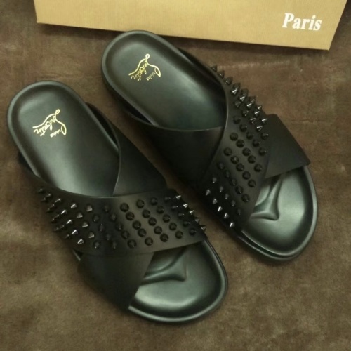 Replica Christian Louboutin CL Slippers For Men #1005365 $68.00 USD for Wholesale