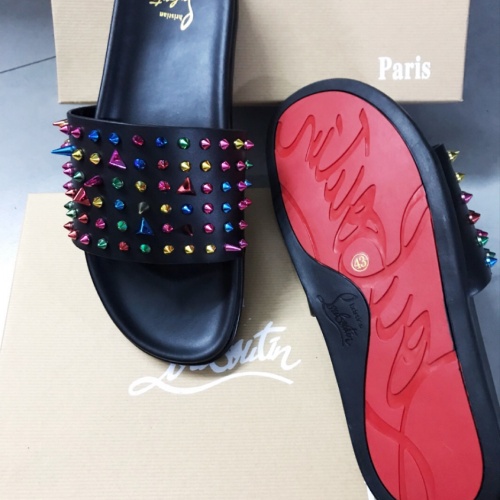 Replica Christian Louboutin CL Slippers For Men #1005367 $68.00 USD for Wholesale