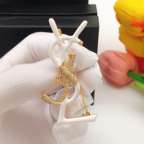 Replica Yves Saint Laurent Brooches For Women #1005379 $29.00 USD for Wholesale