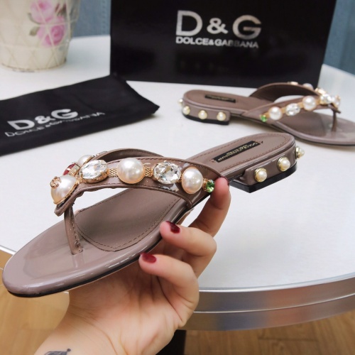 Replica Dolce & Gabbana D&G Slippers For Women #1005386 $68.00 USD for Wholesale