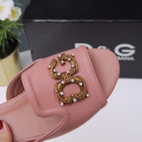 Replica Dolce & Gabbana D&G Slippers For Women #1005476 $72.00 USD for Wholesale