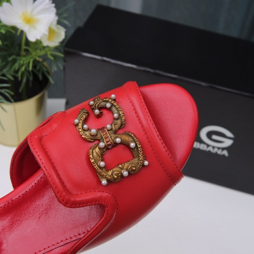 Replica Dolce & Gabbana D&G Slippers For Women #1005477 $72.00 USD for Wholesale