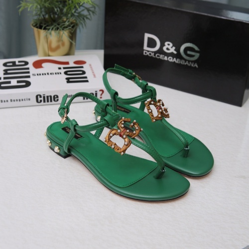 Replica Dolce & Gabbana D&G Sandal For Women #1005480 $72.00 USD for Wholesale