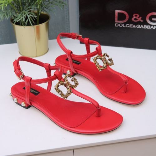 Replica Dolce & Gabbana D&G Sandal For Women #1005482 $72.00 USD for Wholesale