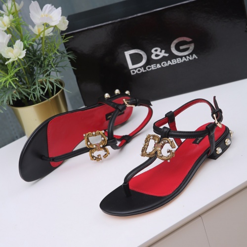 Replica Dolce & Gabbana D&G Sandal For Women #1005483 $72.00 USD for Wholesale