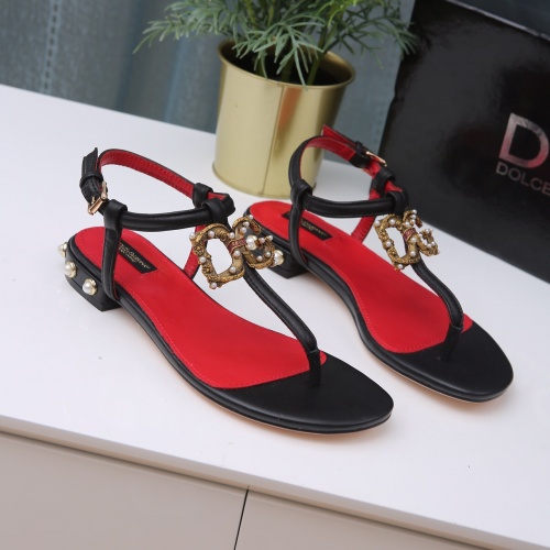 Replica Dolce & Gabbana D&G Sandal For Women #1005483 $72.00 USD for Wholesale