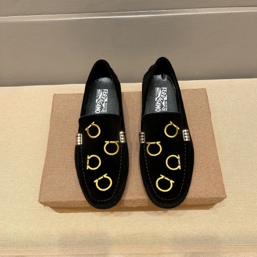 Salvatore Ferragamo Leather Shoes For Men #1005497