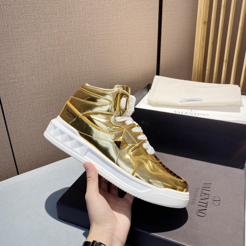 Replica Valentino High Tops Shoes For Men #1005521 $128.00 USD for Wholesale