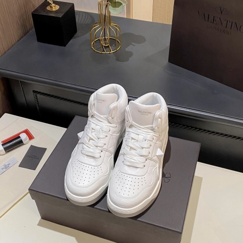 Replica Valentino High Tops Shoes For Men #1005523 $128.00 USD for Wholesale