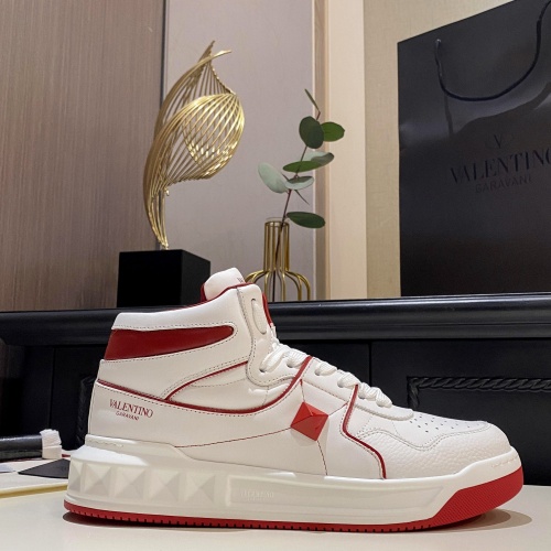 Replica Valentino High Tops Shoes For Men #1005525 $128.00 USD for Wholesale
