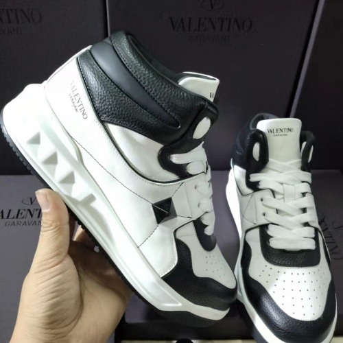 Replica Valentino High Tops Shoes For Men #1005533 $128.00 USD for Wholesale
