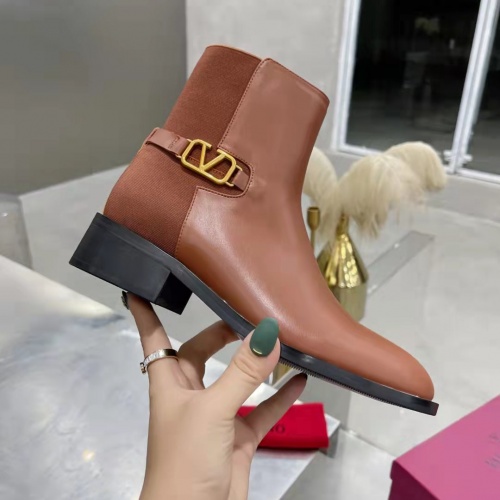 Replica Valentino Boots For Women #1005690 $98.00 USD for Wholesale