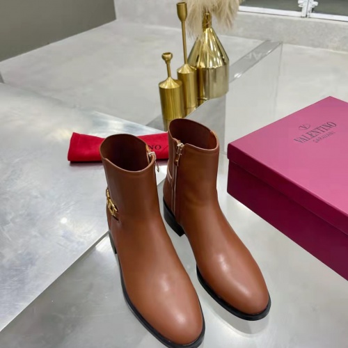 Replica Valentino Boots For Women #1005690 $98.00 USD for Wholesale