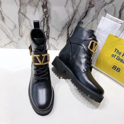 Replica Valentino Boots For Women #1005694 $100.00 USD for Wholesale