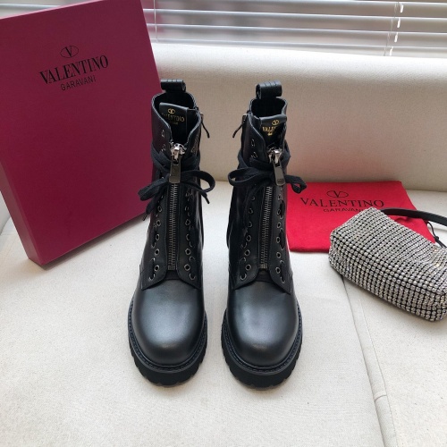 Replica Valentino Boots For Women #1005696 $105.00 USD for Wholesale