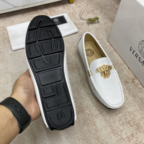 Replica Versace Leather Shoes For Men #995808 $82.00 USD for Wholesale