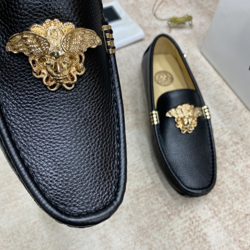 Replica Versace Leather Shoes For Men #995809 $82.00 USD for Wholesale