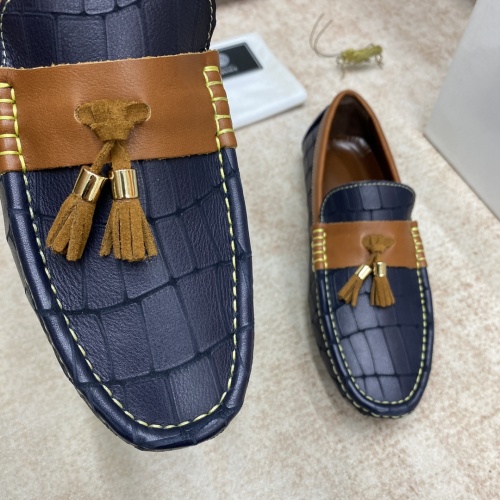Replica Versace Leather Shoes For Men #995813 $82.00 USD for Wholesale