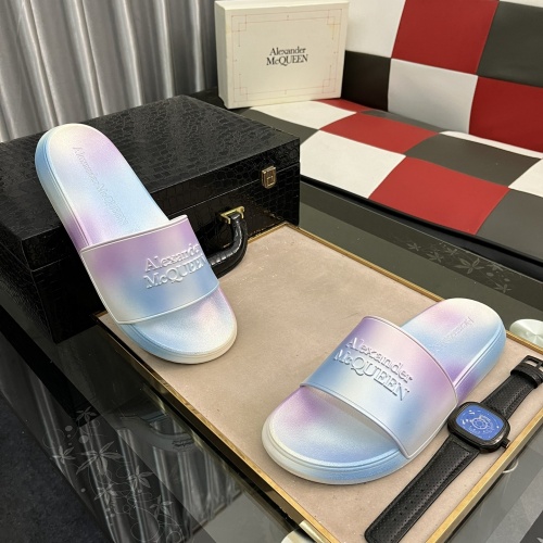 Replica Alexander McQueen Slippers For Men #995861 $56.00 USD for Wholesale