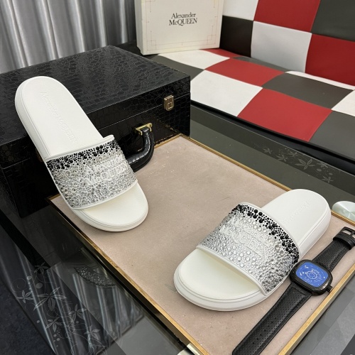Replica Alexander McQueen Slippers For Men #995863 $64.00 USD for Wholesale