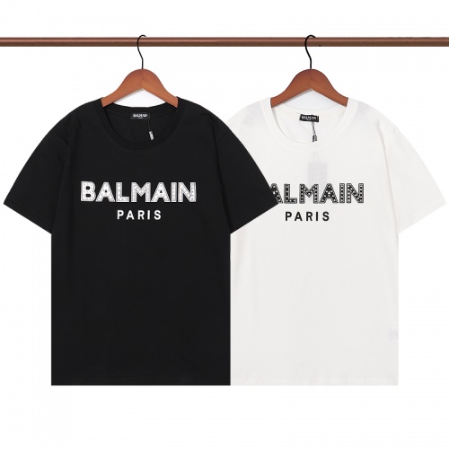 Replica Balmain T-Shirts Short Sleeved For Unisex #995970 $32.00 USD for Wholesale