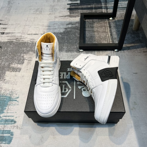 Replica Philipp Plein PP High Tops Shoes For Men #996731 $108.00 USD for Wholesale