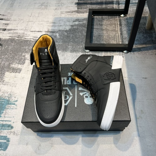 Replica Philipp Plein PP High Tops Shoes For Men #996733 $108.00 USD for Wholesale