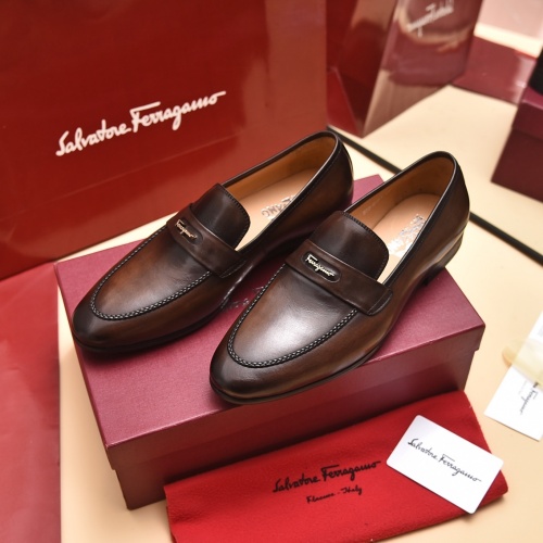Ferragamo Salvatore FS Leather Shoes For Men #996740