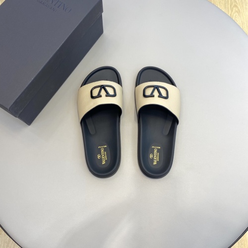 Replica Valentino Slippers For Men #996857 $64.00 USD for Wholesale