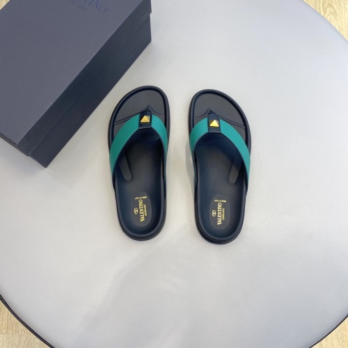 Replica Valentino Slippers For Men #996863 $64.00 USD for Wholesale