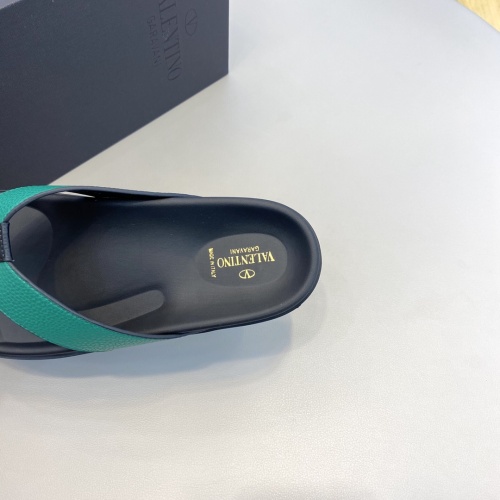 Replica Valentino Slippers For Men #996863 $64.00 USD for Wholesale