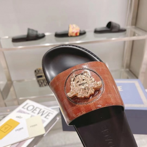 Replica Versace Slippers For Men #997150 $72.00 USD for Wholesale