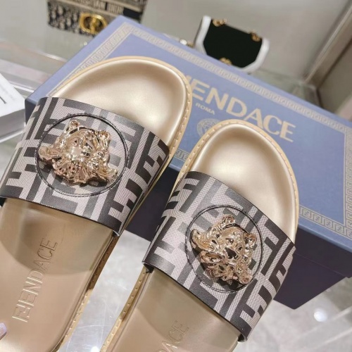 Replica Versace Slippers For Men #997160 $72.00 USD for Wholesale