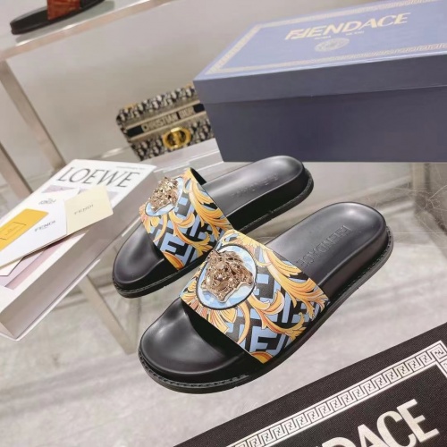 Replica Versace Slippers For Women #997161 $72.00 USD for Wholesale
