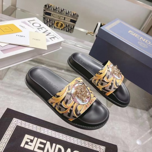 Replica Versace Slippers For Women #997163 $72.00 USD for Wholesale