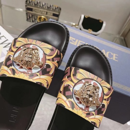 Replica Versace Slippers For Women #997165 $72.00 USD for Wholesale