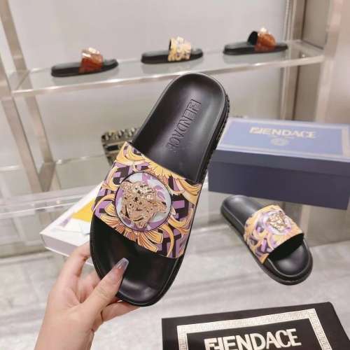 Replica Versace Slippers For Women #997167 $72.00 USD for Wholesale