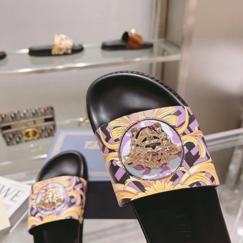 Replica Versace Slippers For Men #997168 $72.00 USD for Wholesale