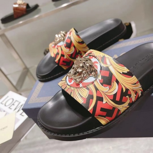 Replica Versace Slippers For Women #997171 $72.00 USD for Wholesale