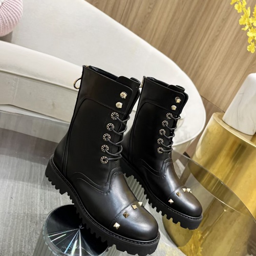 Replica Valentino Boots For Women #997876 $102.00 USD for Wholesale