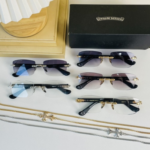 Replica Chrome Hearts AAA Quality Sunglasses #998128 $76.00 USD for Wholesale