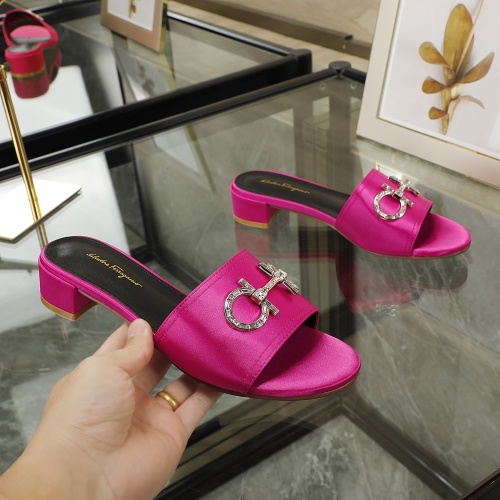 Replica Salvatore Ferragamo Slippers For Women #998246 $82.00 USD for Wholesale