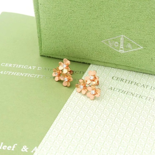 Replica Van Cleef & Arpels Earrings For Women #998288 $32.00 USD for Wholesale
