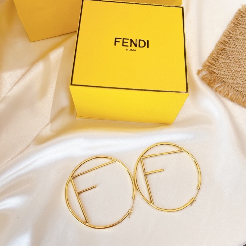 Replica Fendi Earrings For Women #998319 $34.00 USD for Wholesale