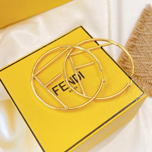 Replica Fendi Earrings For Women #998319 $34.00 USD for Wholesale