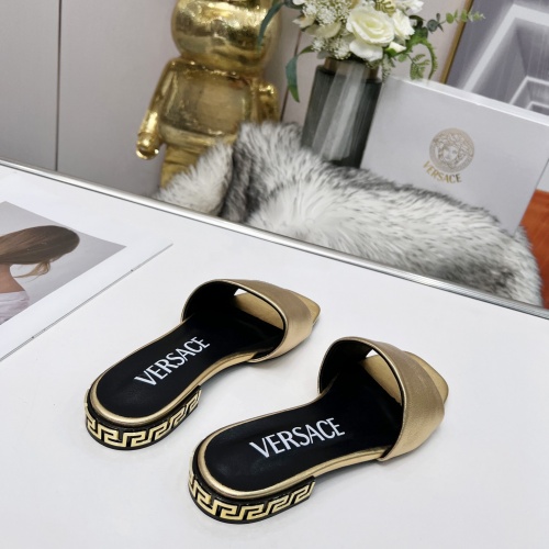 Replica Versace Slippers For Women #998528 $64.00 USD for Wholesale