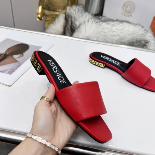 Replica Versace Slippers For Women #998529 $64.00 USD for Wholesale