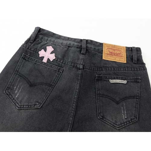 Replica Chrome Hearts Jeans For Men #998648 $42.00 USD for Wholesale