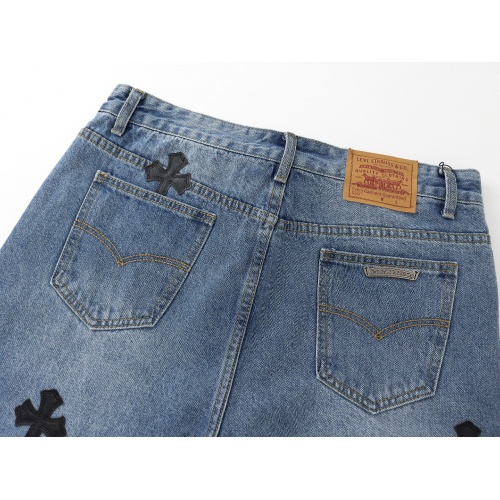 Replica Chrome Hearts Jeans For Men #998651 $42.00 USD for Wholesale