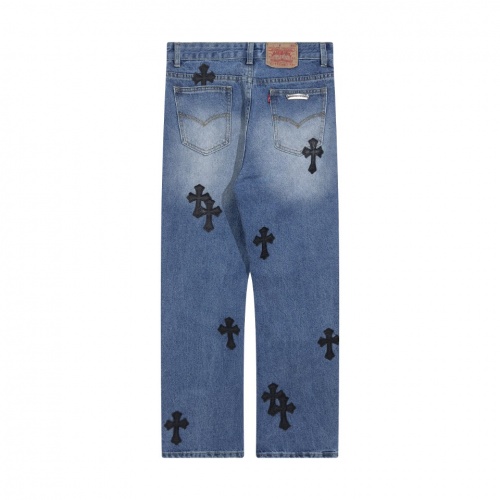 Replica Chrome Hearts Jeans For Men #998652 $48.00 USD for Wholesale